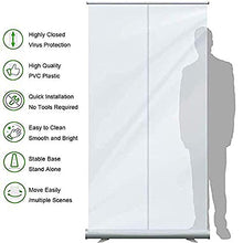 KMILE Sneaziamento della Guardia, Schermo di starnuti per Il Roll-up, Protezione dello Schermo Protettivo Guardia con Asta di Alluminio (Size : Thicken 31.49x70.86in)
