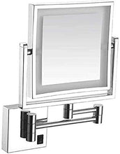 Specchio da bagno, anti-appannamento, specchio da Specchio da bagno a led illuminato impermeabile, specchio per il trucco con luci a LED e 1x / 3x ingrandimento di amplificazione specchio specchio est
