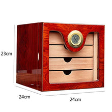 Umidificatore per Sigari A Quattro Strati Armadio per Sigari Scatola per Sigari in Legno di Cedro Set per Fumatori di Sigari Classico Piccolo A Quattro Strati Facile da Ordinare E Posizionare può