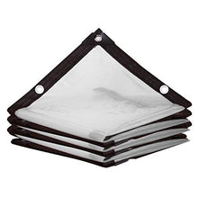 LXHONG Tela Cerata Resistente, Telone Trasparente Impermeabile con Occhielli，Shade Garden Net A Prova di Vento per Facile da Riporre Posto Auto Coperto Scuola 120 Gr，Personalizzabile