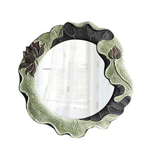 Specchio Specchio da Parete Circolare Smussato Specchio per Trucco Specchio da Barba Decorativo in Resina Specchio da Bagno per Doccia Specchio da Trucco Leggero per Camera da Letto