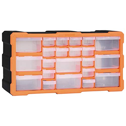 Irfora Mobile Contenitore con 22 Cassetti, Cubi Arredo, Mobile Contenitore Soggiorno, Mobile Salvaspazio 49x16x25,5 cm