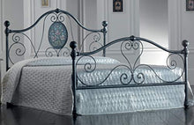 Bed Store Letto Matrimoniale in Ferro BATTUTO Modello Caterina Argento