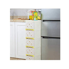 BUDBYU Armadio a Lato Stretto, Armadio con Cucitura in plastica Tipo cassetto Armadio da Bagno Armadio da Cucina Stretto ripiano per Risparmiare Spazio