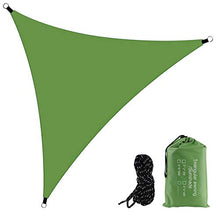 YHD Ombrellone triangolare, parasole triangolare, parasole, parasole, parasole, parasole, parasole, protezione efficace da sole e pioggia, adatto per terrazze, cortili, prato, 4 x 4 x 4 cm (verde)