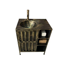 F-HOME Lavabo, Personality Creative Bar Bagno Lavandino Stile Industriale Retro Lavabo (Colore: Bronzo)