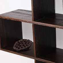 Semplicità Elegante Scaffale a Muro Scaffalature Sospese Scaffali Reticolari in Legno Massello Impermeabile Resistente e Robusto Salva Spazio Cuscinetto Forte, HJJ, Paulownia bruciato, 53x13x53cm