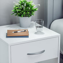 Casaria Comodino 41x39x28 cm Cassetto Portaoggetti con Maniglia Camera da Letto Ripiano Aperto