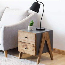 Yyqx Comodino Comodino Moderno Semplice della Camera da Letto del Lato Industriale del gabinetto Doppio del cassettone Comodini Letto