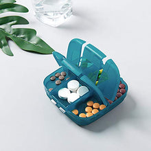 Portapillole da viaggio – 6 scomparti in medicina – un porta pillole quotidiano in vitamina per bagagli o borsa.