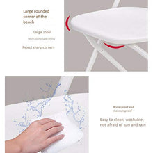 JCXOZ-Sedia Pieghevole Plastica Sedia Pieghevole, Home Indietro Sedia Facile da trasportare all'aperto Giardino Scrivania Sedia Chair