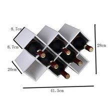 PZW Semplice e Creativo Portabottiglie da Terra in Metallo Versare Scaffale per Vino Divisore per Vino Creativo Rotativo a 4 Teste per Bar da Cucina (24,5 * 24,5 * 51 Cm) Rosso, 41,5 × 20 × 28 centim
