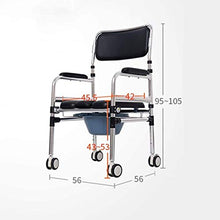 Goccia Braccio da Toilette con Sedile e Schienale Imbottiti, Goccia Le Armi for Un Facile trasferimento, Stand Alone Bed Side Commode e Over The Commode igienici