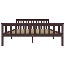 SKM Giroletto Marrone Scuro in Legno Massello di Pino 160x200 cm (26.7kg)