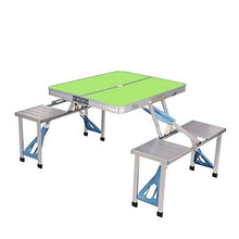 JDJD Tavoli da Esterno Tavolo Esterno Pieghevole da Esterno Quattro Sedie Piano in Lega Alluminio Portatile Stand Pavimento Congiunto A Pavimento Senza Installazione per Il Veicolo Picnic