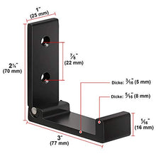 Appendiabiti Pieghevole a 90 ° Gancio Invisibile per Montaggio a Parete con Viti in Acciaio Inossidabile per Armadio Porta a Muro Cucina Bagno Muro Ufficio Guardaroba Bagno, 4 Pezzi (Nero)