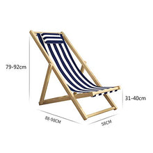 WUTONG Lettini da Giardino e reclinabili Sedia Pieghevole in Legno massello Lettino Prendisole a gravità Zero Sedie da Campeggio per Picnic in Spiaggia - 4 Posizioni reclinabili