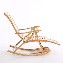 Bamboo Sedia a Dondolo Adulto Sedia per Adulti Sedia reclinabile Pieghevole Pranzo Pranzo Balcone Sedia Couch Lounge Sedia Easy Sedia Sedia Beach Sedia da Spiaggia Vecchio Man Pati