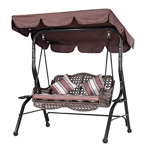 ZYXF Copertura per Altalena da Esterno Copertura di Ricambio Impermeabile per Sedile Altalena, Dimensioni Doppie per Persone Copertura per Amaca per Veranda Giardino 142x120x18cm