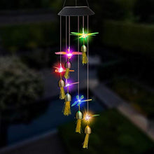 Lewpox Solarleuchten Windspiele, 7 farbwechselnde Windspiele,Hängeleuchte Deko für Terrasse/Garten Party/Baum,Geburtstag Weihnachts Geschenk für Mama