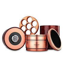 YAeele Cigar Box, Alluminio Cigar Box for Il Sigaro Humidor for sigari e Accessori for Fumatori, Cigar Benne in Grado di memorizzare 7 Sigari - Rose Gold, Anti-Pressione .Compleanno/Regali di Festa