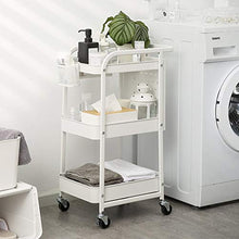 LYM &ripiano di stoccaggio Mensole della Cucina, da Terra Carrello può Mobile Bagagli Shelf -3 Pavimenti Scaffale di Finitura