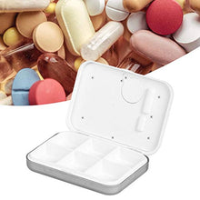 01 Scatola per medicinali Elettronica, Dispenser Automatico di Pillole Non tossico Multifunzionale, a Prova di umidità per i Viaggi a casa Che escono(6 Grid Gray)