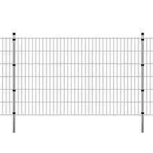 honglianghongshang Barriere e recinzioni Pannelli per recinzioni Pannello di Recinzione 2D Giardino con paletti 2008x1230 mm 10m Argento