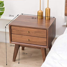 XiuHUa Comodino - Camera da Letto nordica in Legno massello con Comodino a cassetti Semplice e Moderno Stile Multi-Funzionale con mobili Mobili da Camera da Letto (Size : 48x38x50cm)