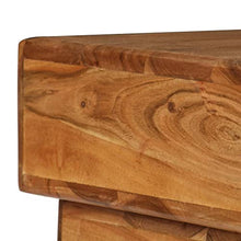 vidaXL Legno Massello di Acacia Comodino Mobiletto Tavolino Notte Cassettiera