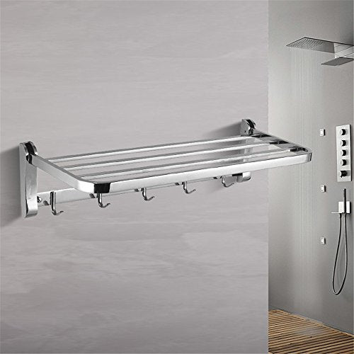 MBYW Portasciugamani Moderno Portasciugamani Elegante per Il Scaffale portasciugamani Bagno in Acciaio Inox 304 Bagno scaffale Bagno Bagno Asciugamano portasciugamani Bar 60 * 24,5 * 15 cm
