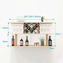 FPigSHS Porta Bottiglie da Vino Cantinetta da Parete Portabottiglie da Parete Cornice per Calice da Appendere a Muro Espositore da Vino Armadio da Vino Bar da Cantina Scaffale Multiple