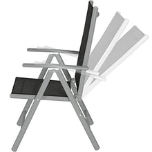 TecTake Set di alluminio sedie da giardino pieghevole con braccioli - disponibile in diversi colori e quantità - (Grigio chiaro | 2 sedie | no. 401631)