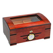 Humidor Sigari Humidors - Cigar Box portatile in legno di cedro Profumo professionale in legno massello scatola di sigari Cigar Cabinet doppio strato Design Dimensioni: 350x240x150mm .Deposito perfett