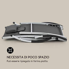 blumfeldt Sun Valley - Lettino Prendisole, con Cuscino, Pieghevole, Struttura in Alluminio, Schienale Regolabile in 4 Direzioni, Materiale: 70% PVC, 30% Poliestere Comfort Mesh, Grigio