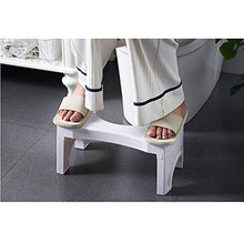 LZL Sgabello WC Sgabello da Toilette Pieghevole Step Steo Sgabello Squatty Potsy Pieghe per stoccaggio Facile Vasino Tozzo (Color : White, Dimensione : Conventional)