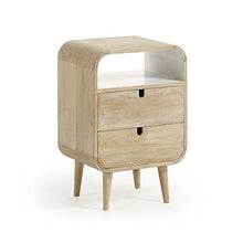Kave Home - Comodino Georg in legno massello di mango