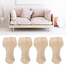 DAUERHAFT Accessori da Ufficio ecologici per Gambe in Legno massello(12 * 6cm)