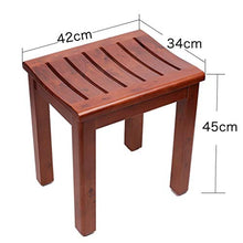 LYP Sedia Comoda per Anziani Kashiwagi Maroon Bathroom Sgabello anticorrosione Sgabello per Doccia con Superficie Curva Curva, 40cm / 45cm (Size : 45cm)