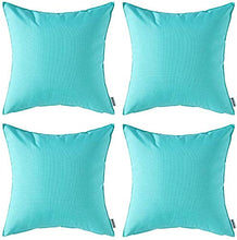 DUCHEN - Copricuscino impermeabile da giardino, 2 pezzi, resistente alle macchie, per esterni, tinta unita, Blueviolet, 18