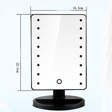 VSander specchi Nuovo Desktop Multi-Funzione di Stoccaggio Specchio di Vanità Riempire La Luce Rotante Specchio Touch Sensor Dimming Specchio 10 Volte Specchio for Il Trucco Nero