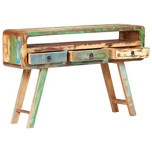 vidaXL Credenza 120x30x75 cm in Legno Massello di Recupero