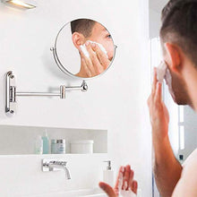 HGXC Specchio da Parete con ingrandimento 10X Specchio da Barba da Bagno Specchio da Bagno Rotante con ingrandimento a Doppia Faccia