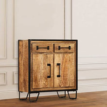 vidaXL Credenza Vintage Armadietto Madia Consolle Cucina Cassettiera Dispensa Vetrina Arredo Soggiorno Armadio Arredamento Massello di Mango