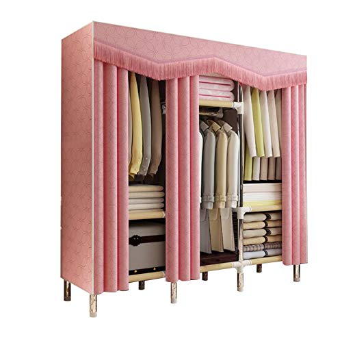 HMEIGUI Guardaroba Portatile – Panno in Poliestere per Armadio, Armadio Armadio, Chiusura Lampo, Facile e Veloce da Montare