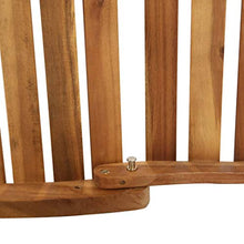 vidaXL Legno Massello Acacia Lettino Prendisole con Cuscino Rustico Pieghevole Robusto Elegante Ergonomico Sedia a Sdraio Relax Giardino Crema