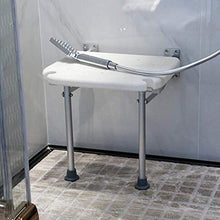 TANGIST Sedile da doccia pieghevole Sedile da doccia Pieghevole, Sedile a muro Sgabello da bagno Sgabello da bagno Seggiolino da doccia Sedia per seduta, Sedile di sicurezza antiscivolo con piedi Prev