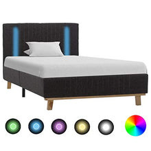 SKM Giroletto con LED Grigio Scuro in Tessuto 90x200 cm (19kg)