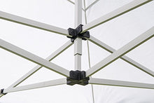 SNODEC Gazebo Pieghevole 3X3 Bianco Acciaio + 4 Teli Laterali PVC 350 g Metro