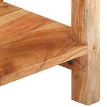 Tidyard Credenza Consolle Rustica con 2 Cassetti e Ripiano in Legno Massello di Acacia 110x30x75,Tavolo Consolle Rustico con 2 Cassetti e 1 Ripiano,Credenza con Cassetti,Credenza per Ingresso